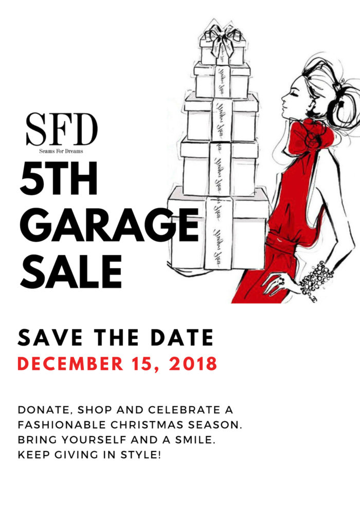 Seams For Dreams Plans for 5th Annual Christmas Garage Sale